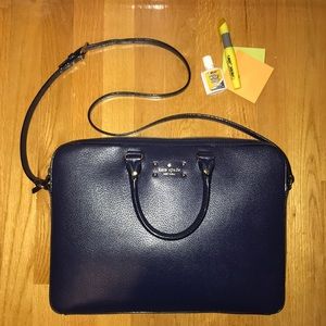 Kate Spade Navy Blue Laptop Bag Briefcase